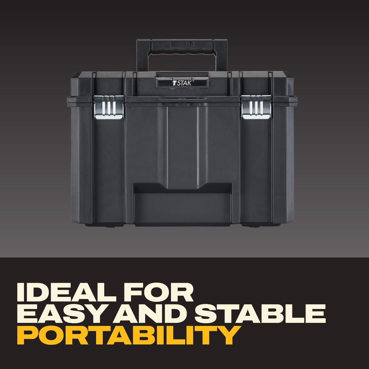 DEWALT TSTAK Deep Tool Box, Black (DWST17806)