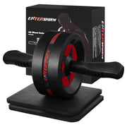 EnterSports Ab Roller Wheel with 2 Knee Pads, Red