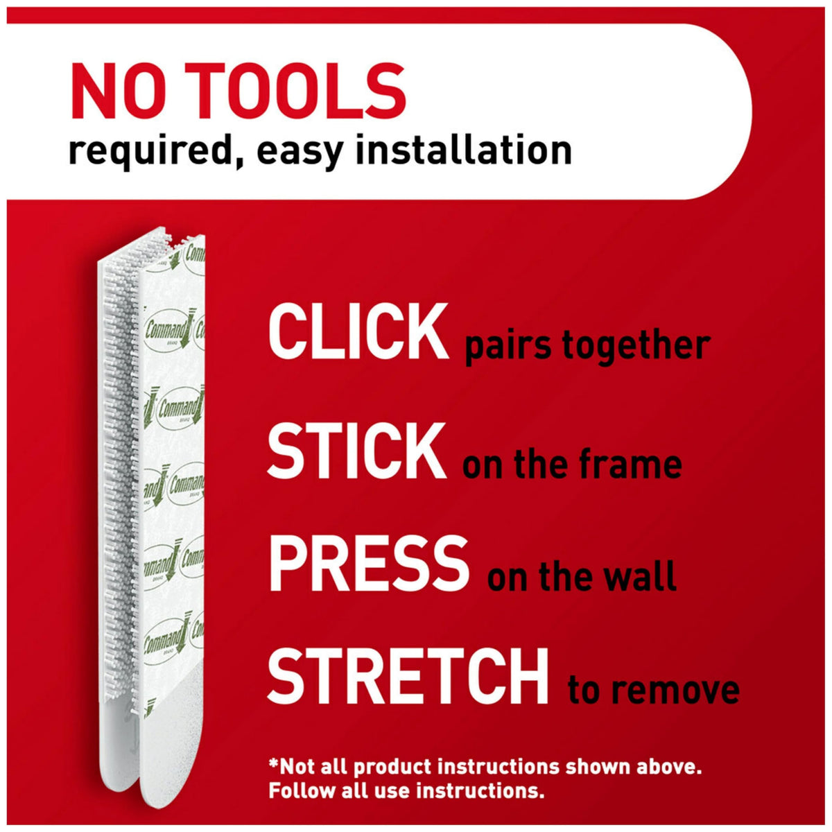 Command Large Picture Hanging Strips, White, 14 Pairs