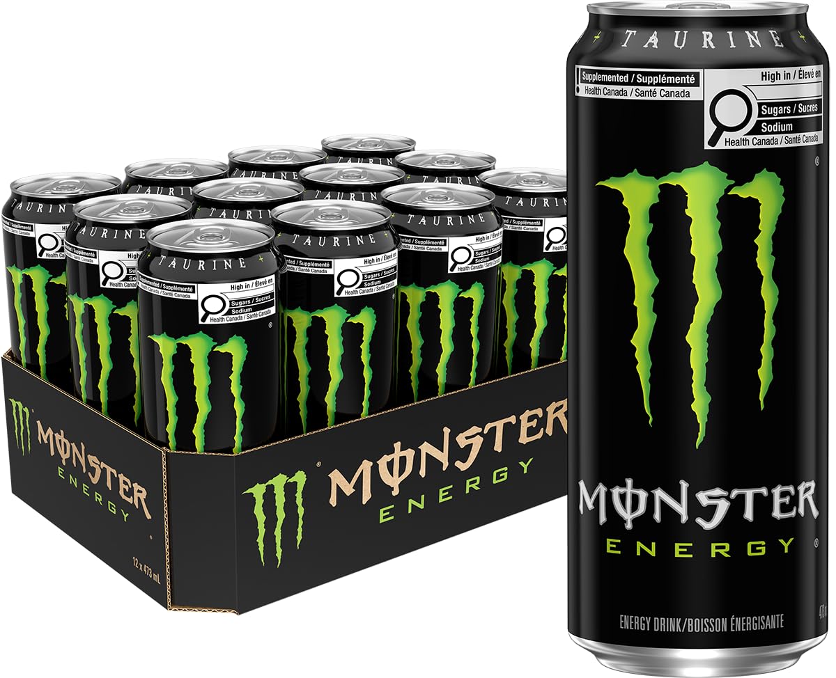 Monster Energy Original, 473 ml (12 Pack)