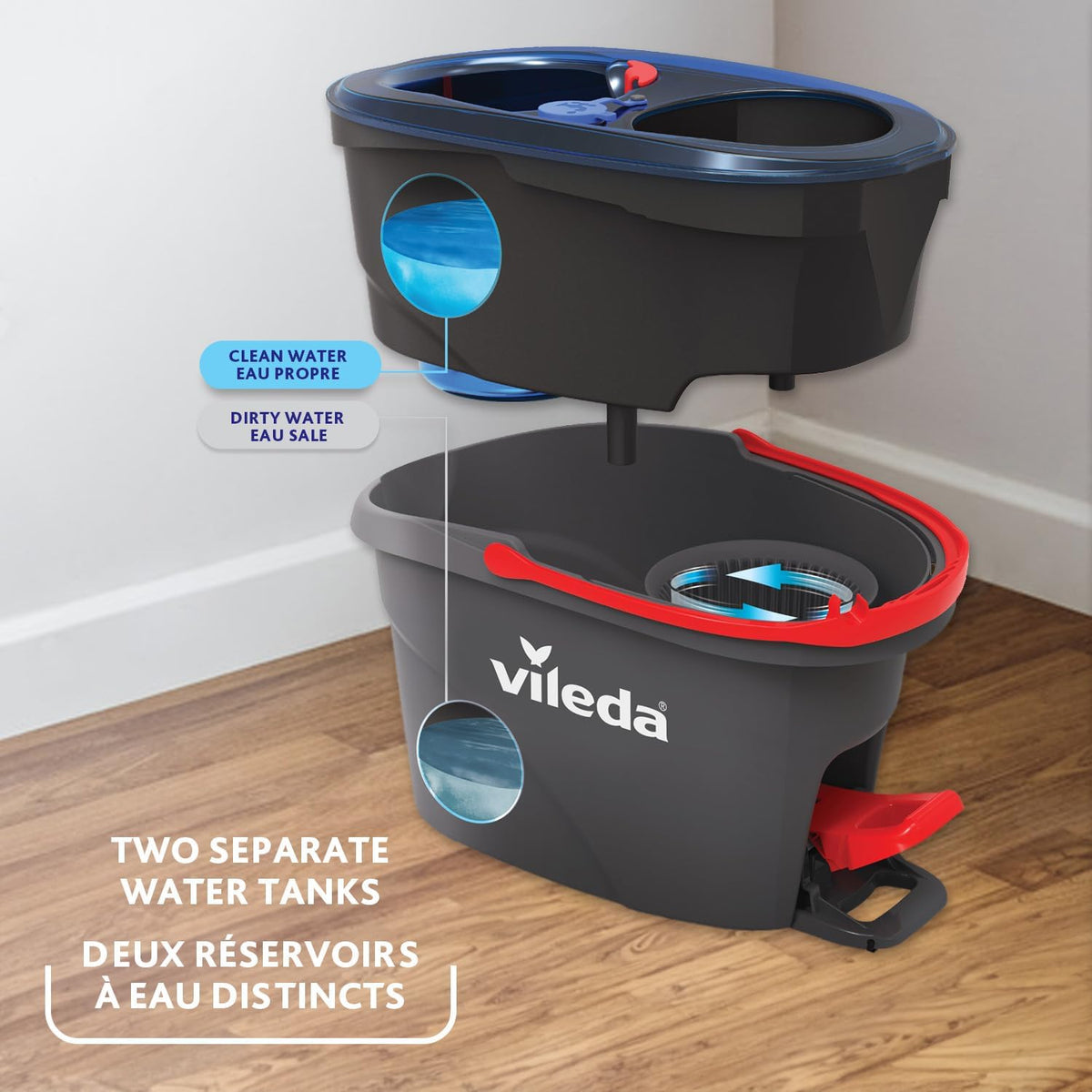 Vileda EasyWring RinseClean Spin Mop and Bucket System