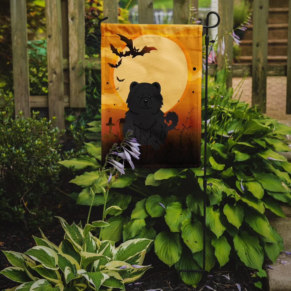 Caroline's Treasures BB4409GF Halloween Chow Chow Black Garden Size Flag