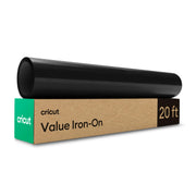 Cricut Value Iron-On, Black, 12 in x 20 ft