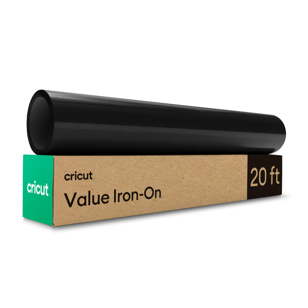 Cricut Value Iron-On, Black, 12 in x 20 ft