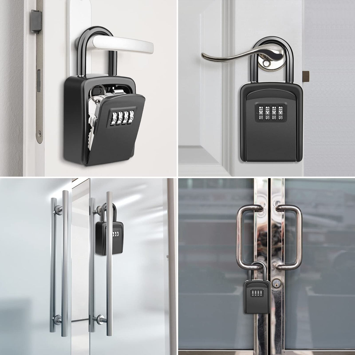 Diyife Portable Outdoor Key Lock Box with Removable Shackle