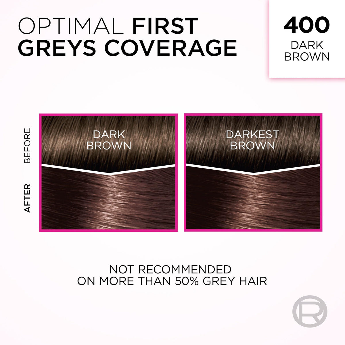 L'Oréal Paris Casting Crème Gloss, 400 Dark Brown, 2 Kits
