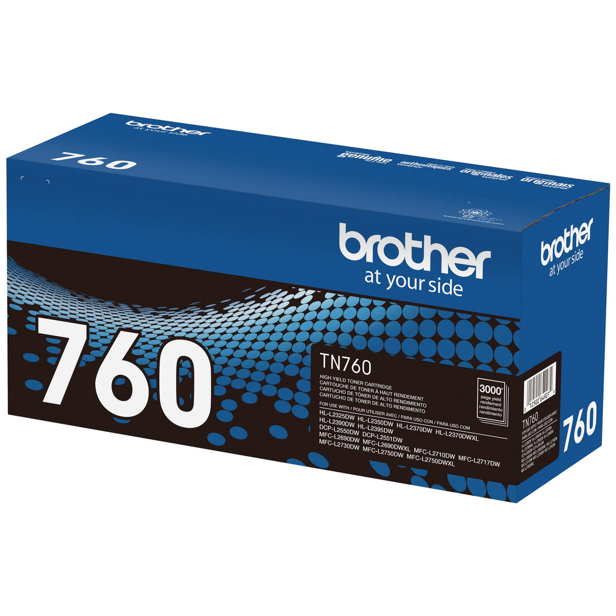Brother TN760 High-Yield Black Toner Cartridge