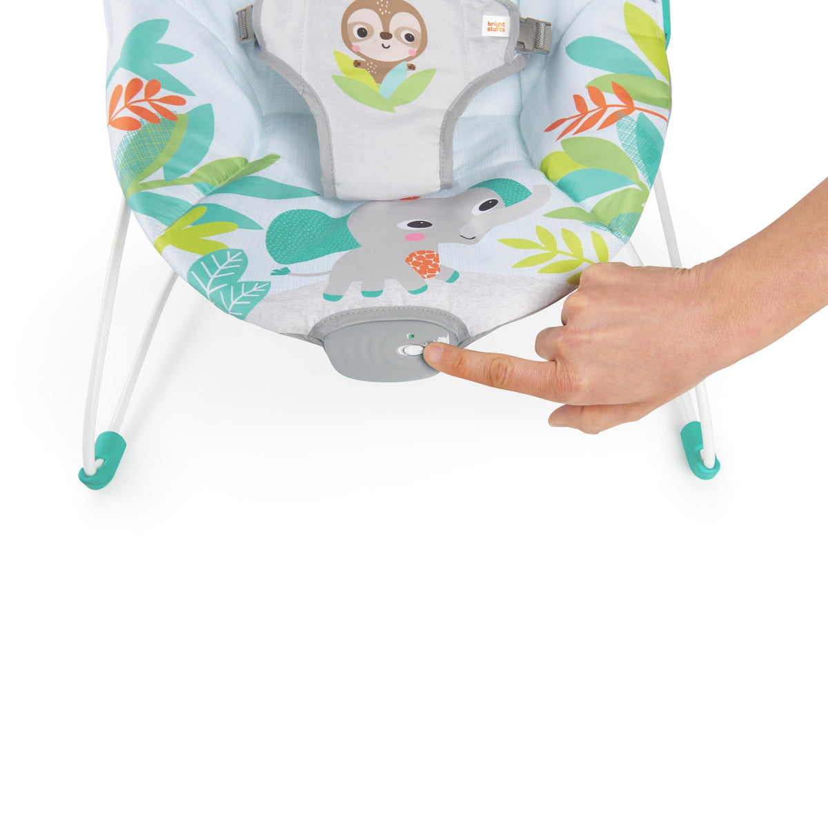 Bright Starts Rainforest Vibes Vibrating Baby Bouncer