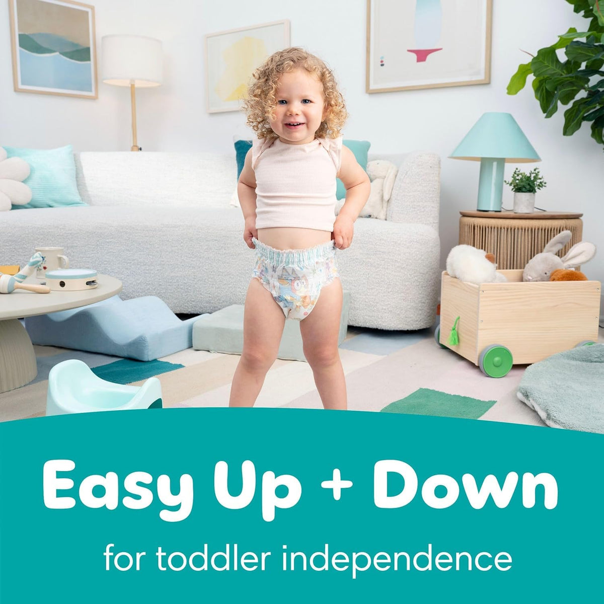 Pampers Easy Ups Bluey Potty Training Pants, Size 6 (4T-5T), 104 Count