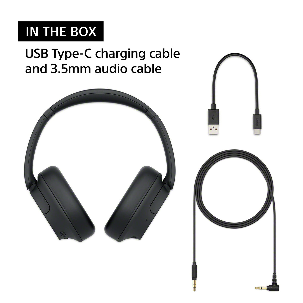 Sony WH-CH720N Noise Cancelling Wireless Headphones, Black