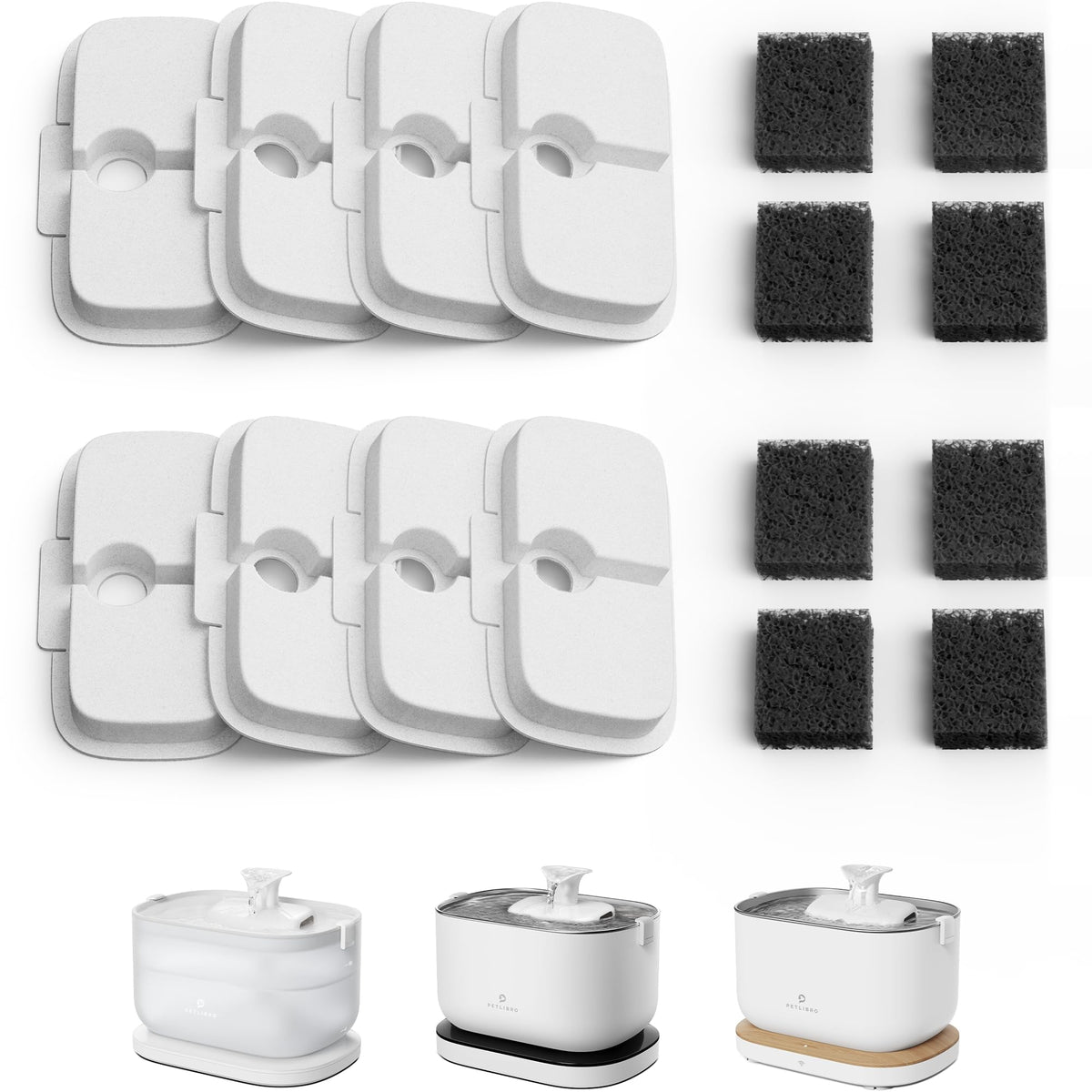 Petlibro Dockstream Replacement Filters, PLWF005/PLWF115, 8 Pack