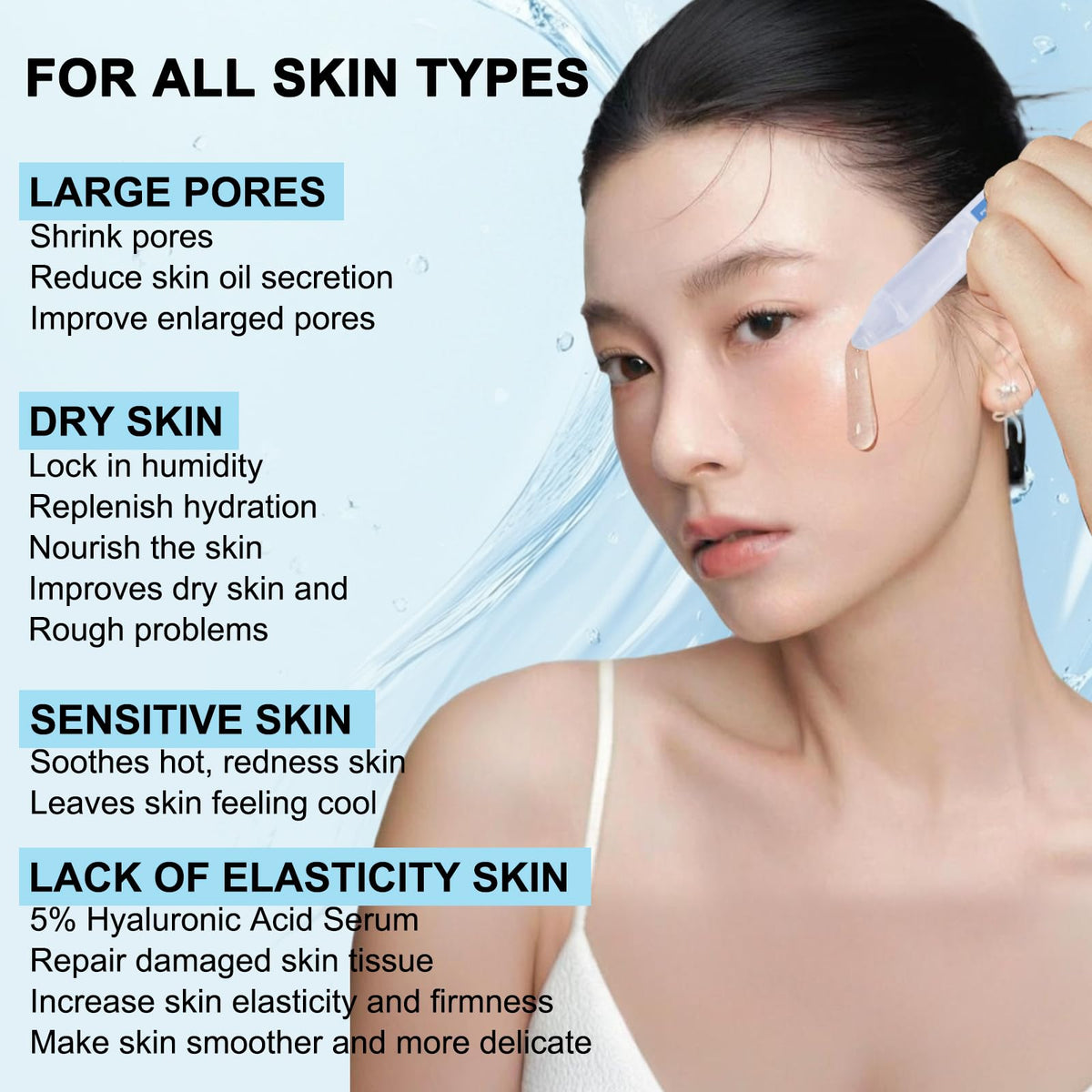 Wake Nature Perfection 5% Hyaluronic Acid Serum Vials, 1.5 ml x 30