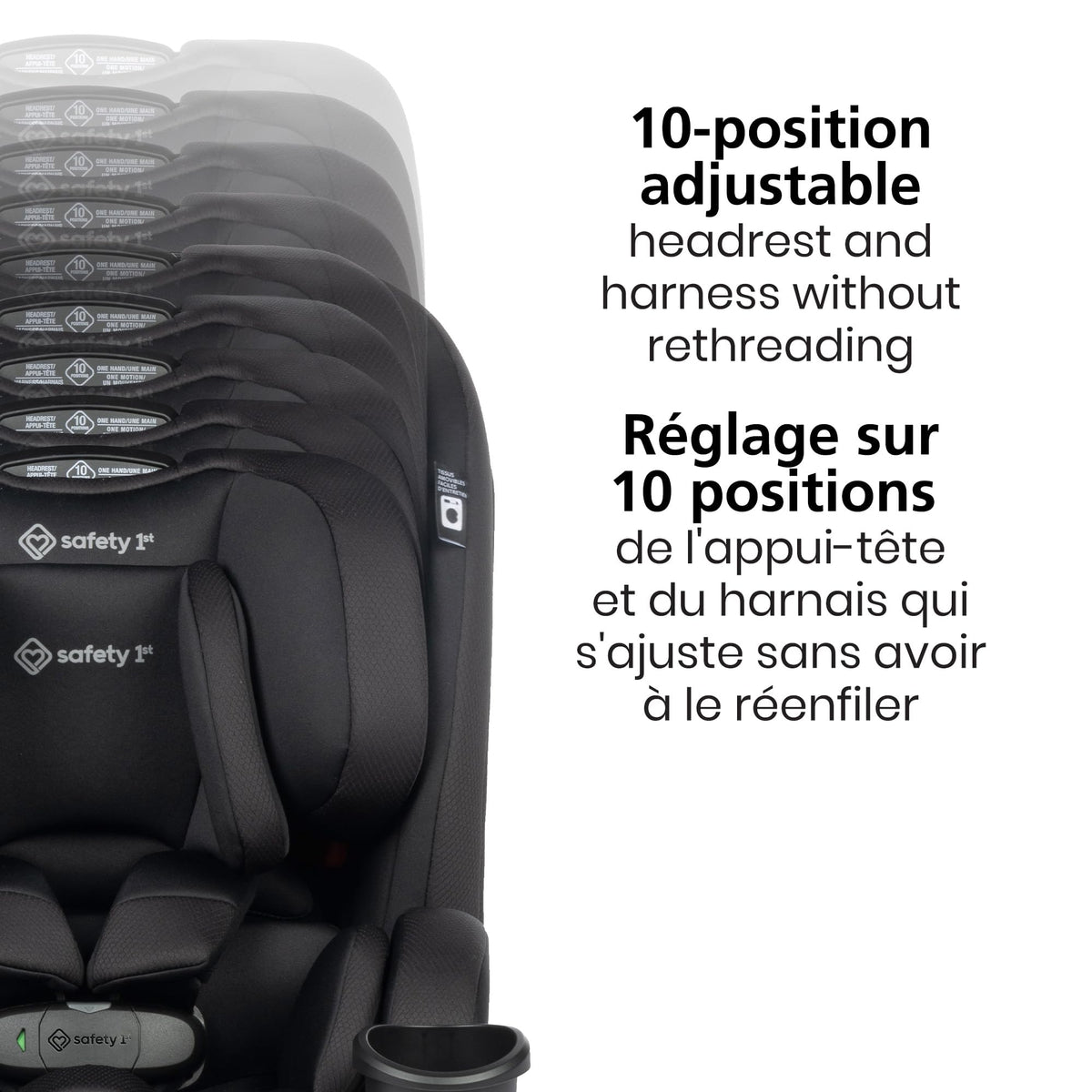 Safety 1st EverSlim 4-in-1 Convertible Car Seat, Hexagon Horizon