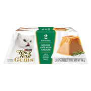 Fancy Feast Gems Mousse Pâté Chicken Wet Cat Food, 57g, 2 Pack x 8