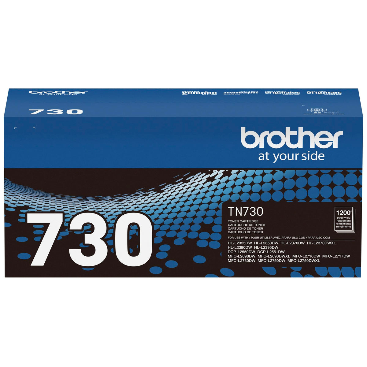 Brother TN730 High-Yield Black Toner Cartridge