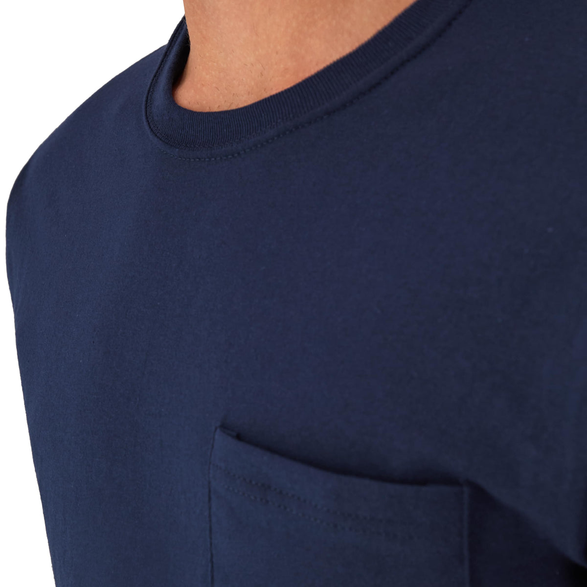 Hanes Men's Pocket Undershirt Pack, Crew Neck, Assorted, 6 Pack, XL