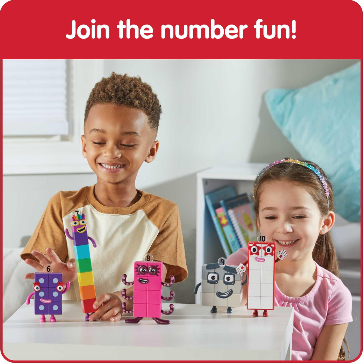 hand2mind Numberblocks Friends Six to Ten Toy Figures