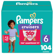Pampers Cruisers 360 Pull-On Diapers, Size 6, 104 Count