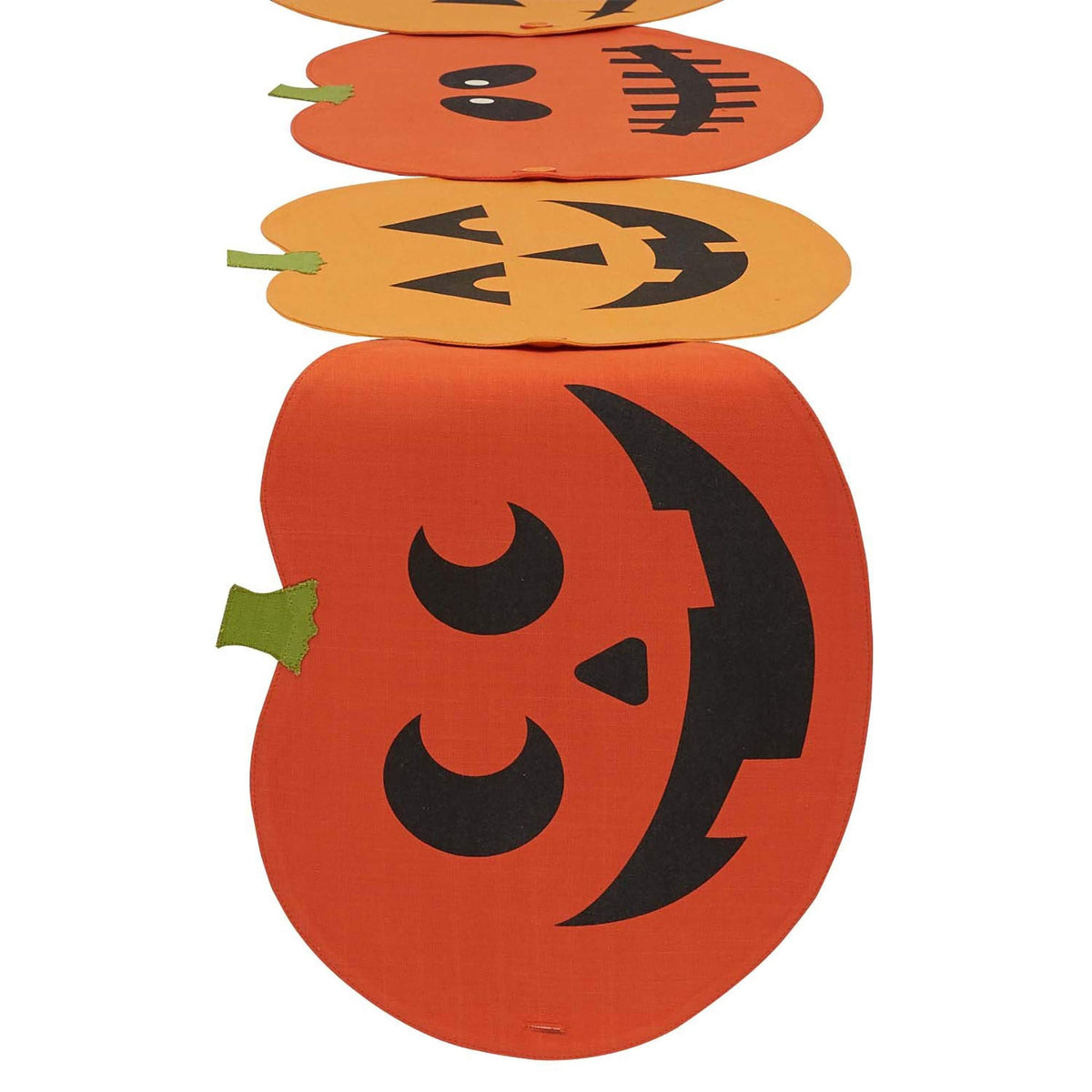 DII Jack O' Lantern Halloween Placemat Table Runner, Set of 4