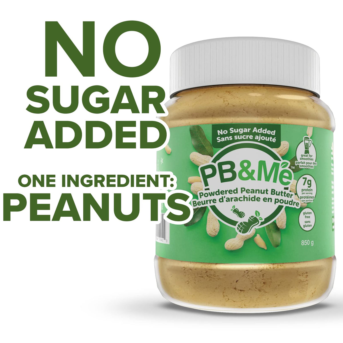 PB&Me Sugar Free Peanut Butter Powder, 2 lb