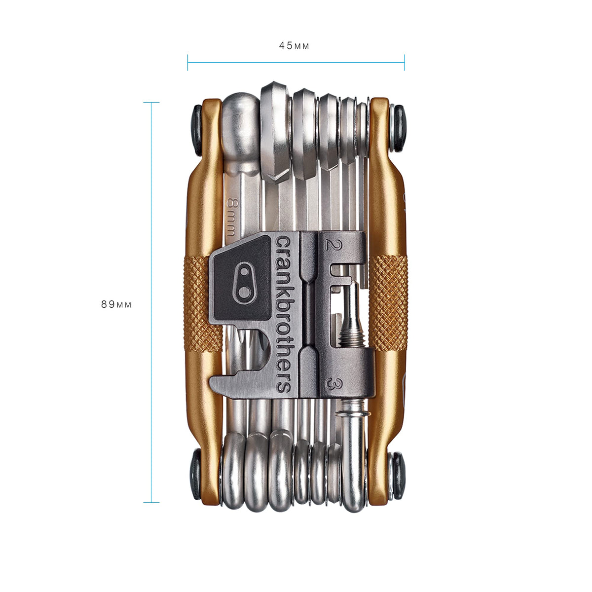 Crank Brothers Multi Bicycle Tool, 19-Function, Gold