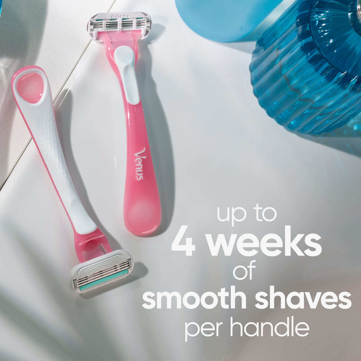 Venus Sensitive Women's Disposable Razor, 6 Count