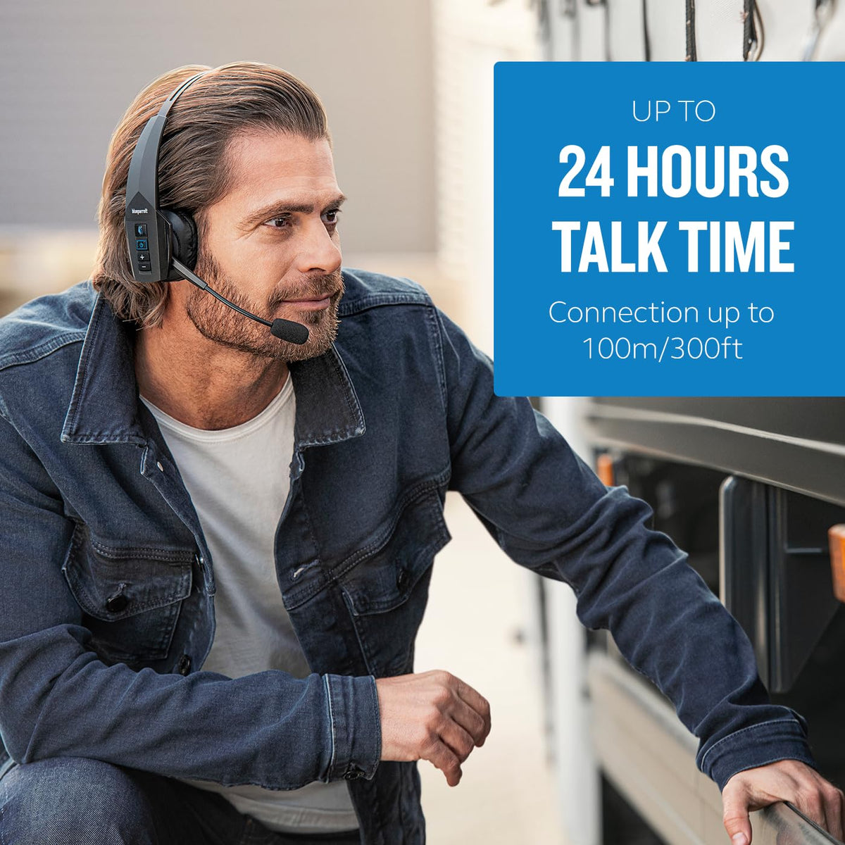 BlueParrott B350-XT Noise Cancelling Bluetooth Headset