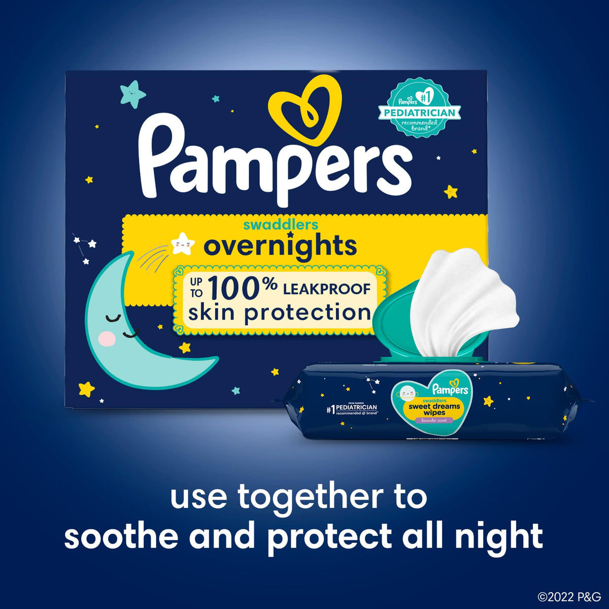 Pampers ZZZ Overnight Diapers, Size 3, 116 Count