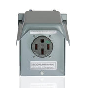 Leviton 50A Outdoor EV Charging Outlet, EVCVM-050, Gray