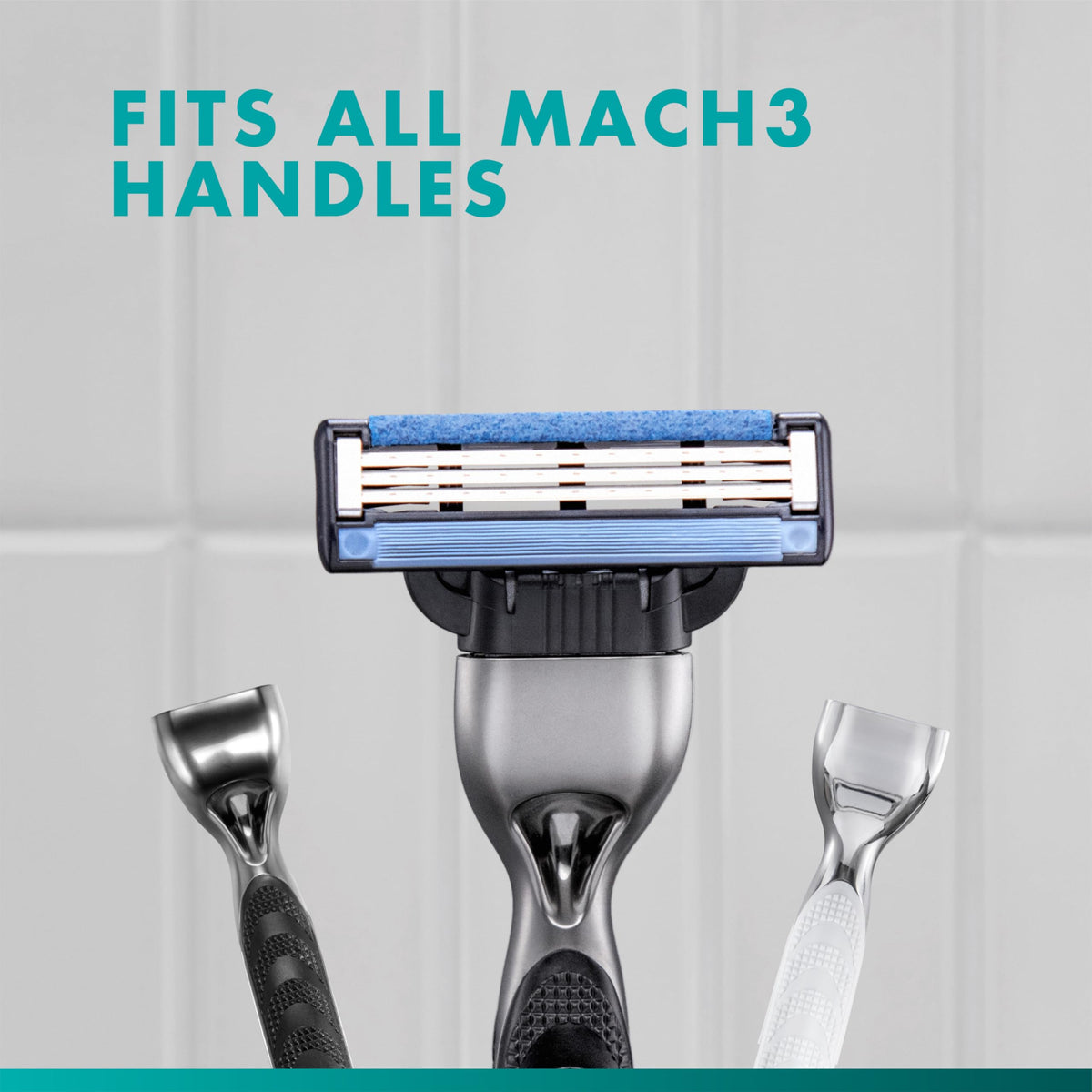Gillette Men's Mach3 Razor Blade Refills, 15 Count