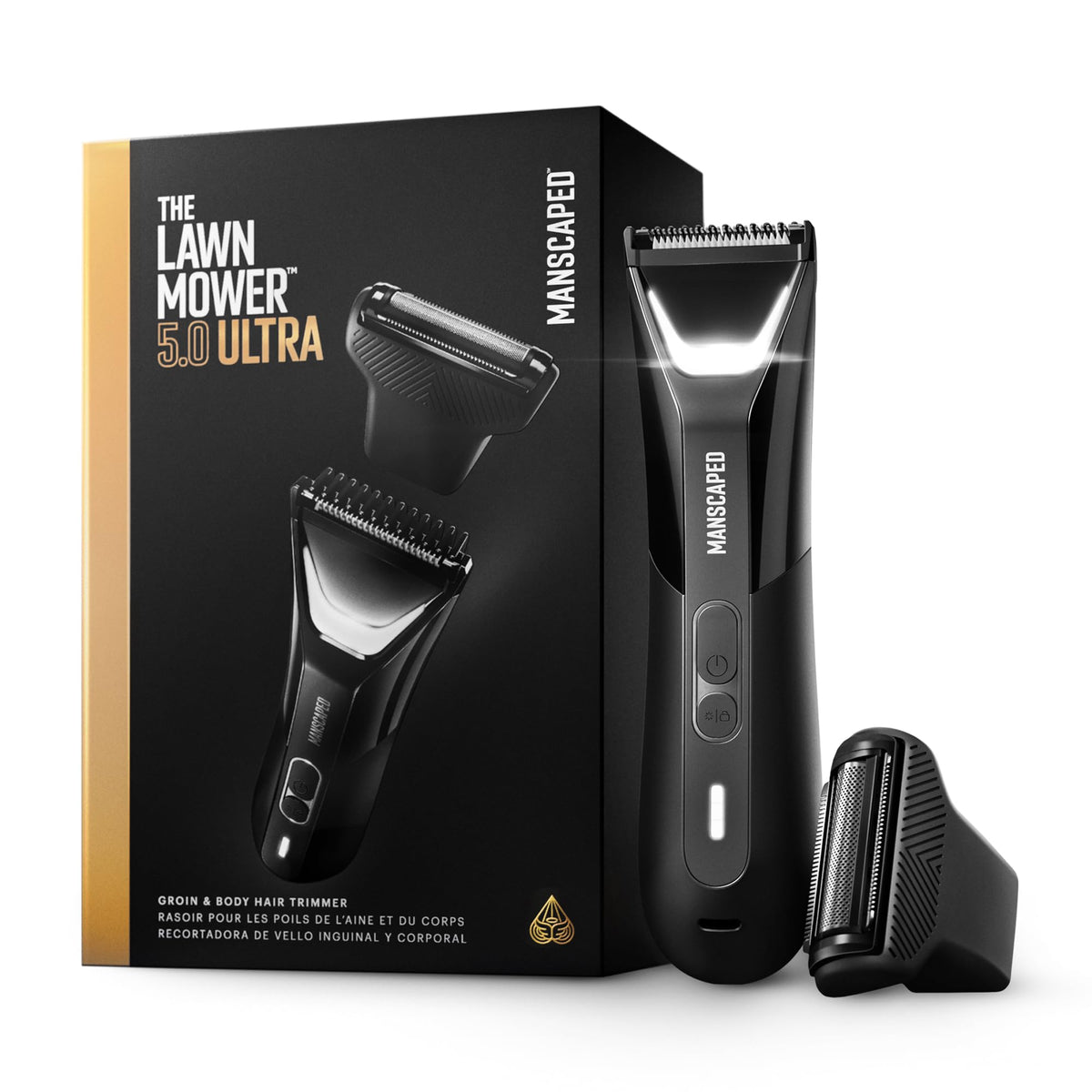 Manscaped Lawn Mower 5.0 Ultra Body Hair Trimmer, Black