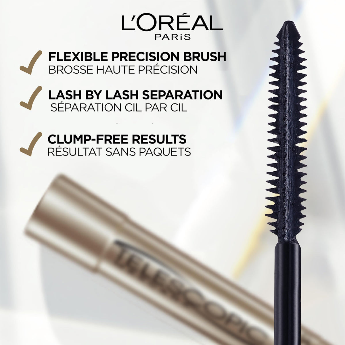 L'Oréal Paris Telescopic Lengthening Mascara, Black, 8 ml