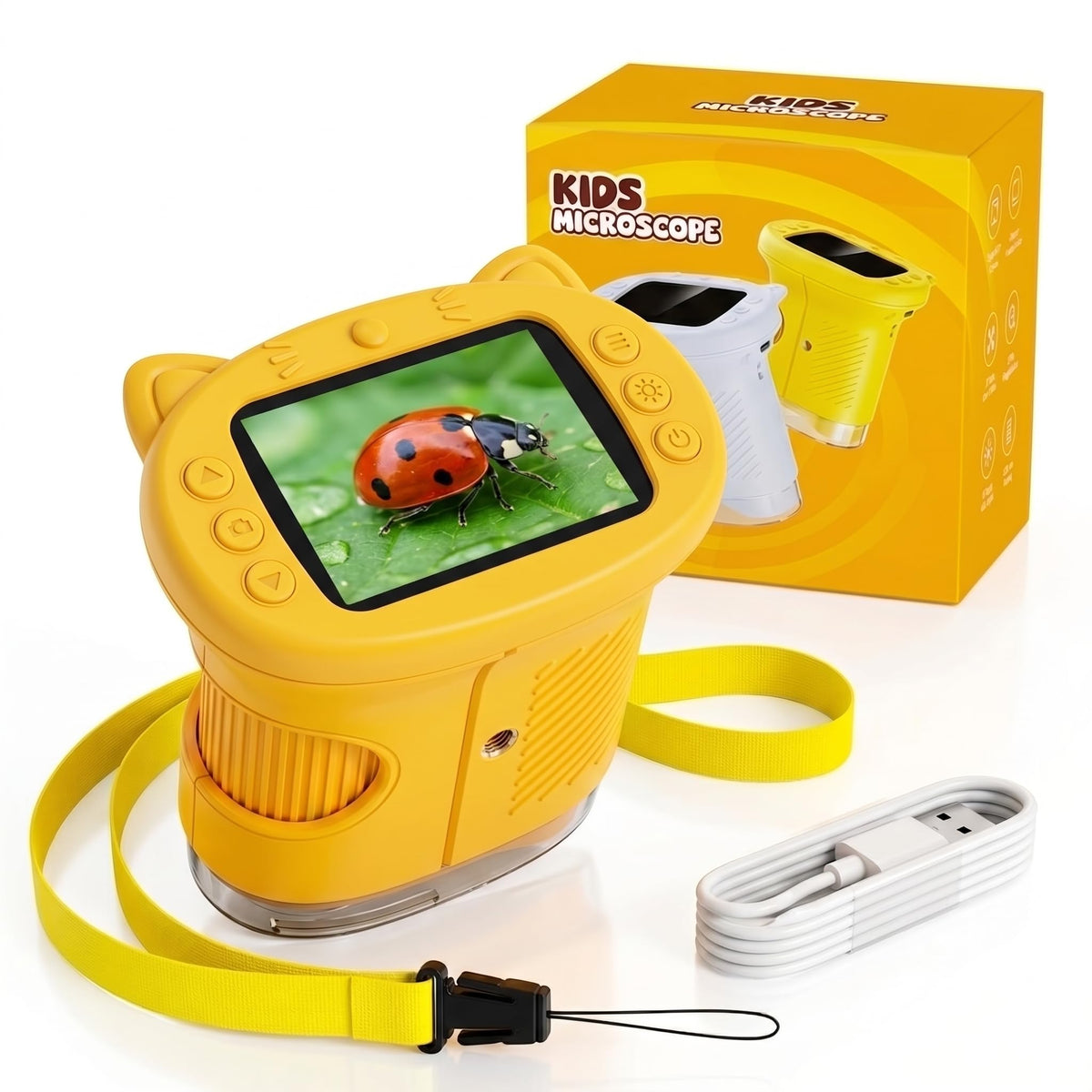 OAEBLLE 1000X Kids' Digital Microscope with 2.4" Screen