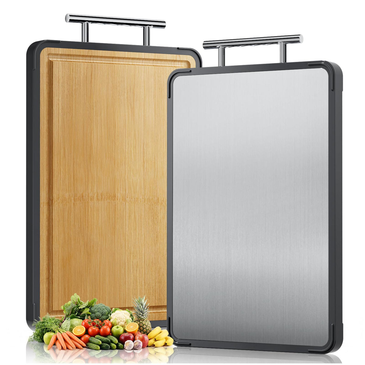 Titanium Double-Sided Cutting Board, 16 x 11 inch