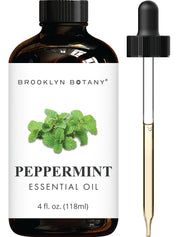 Brooklyn Botany Peppermint Essential Oil with Dropper, 118 mL