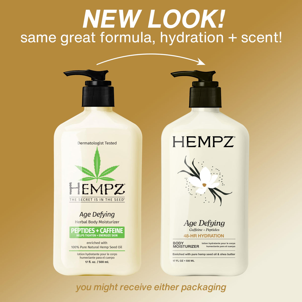 Hempz Age Defying Body Moisturizer, 17 Oz