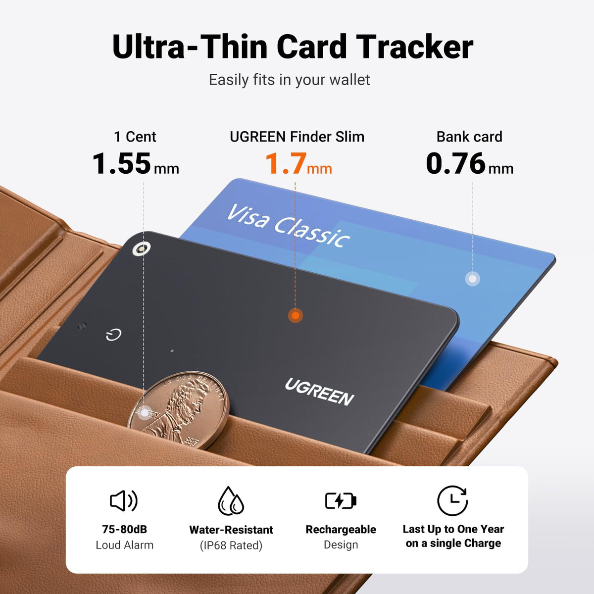 UGREEN FineTrack Slim Smart Finder Card
