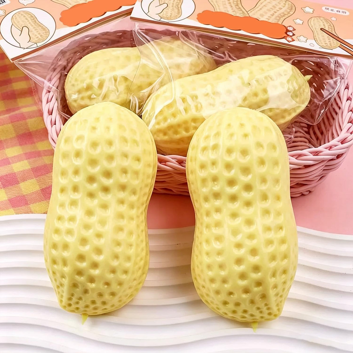 Peanut Shape Slow Rising Squishy Stress Ball