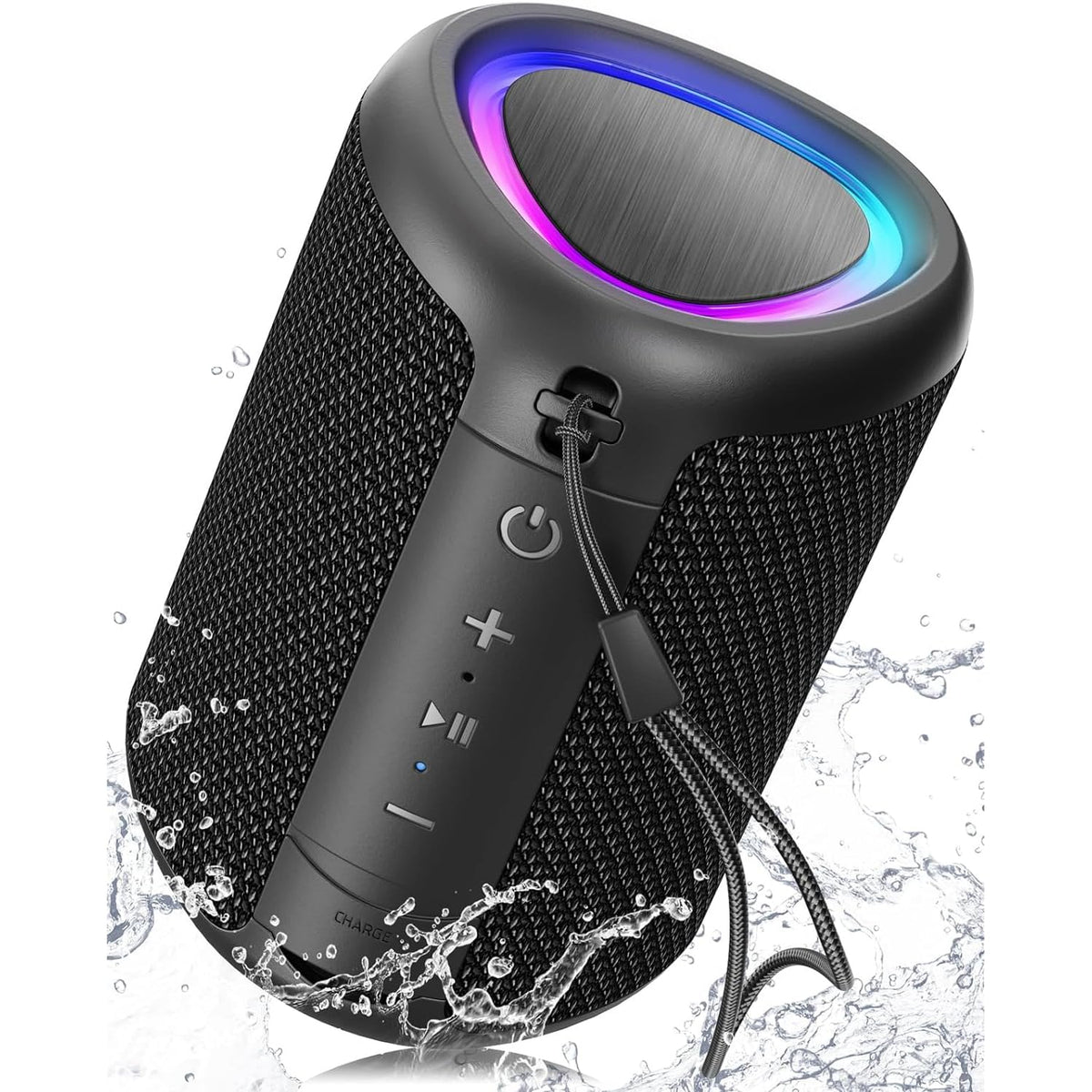 Portable Waterproof Bluetooth 5.3 Speaker with Lights