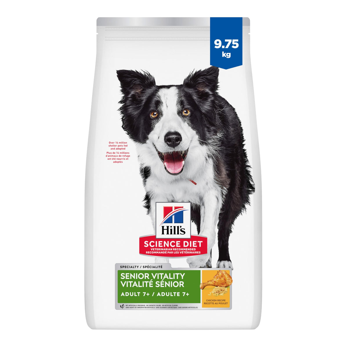 Hill's Science Diet Senior 7+ Chicken & Rice Dry Dog Food, 9.8 kg