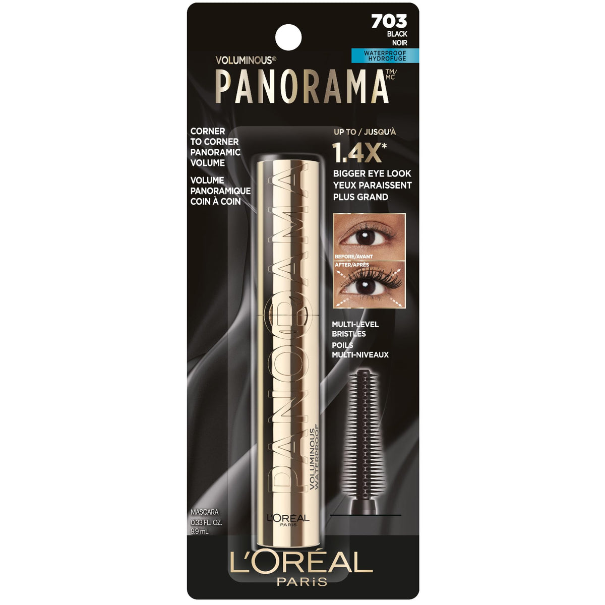 L'Oréal Paris Voluminous Panorama Mascara, Black, 9.9 mL