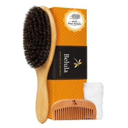 Belula 100% Boar Bristle Hair Brush Set, Medium