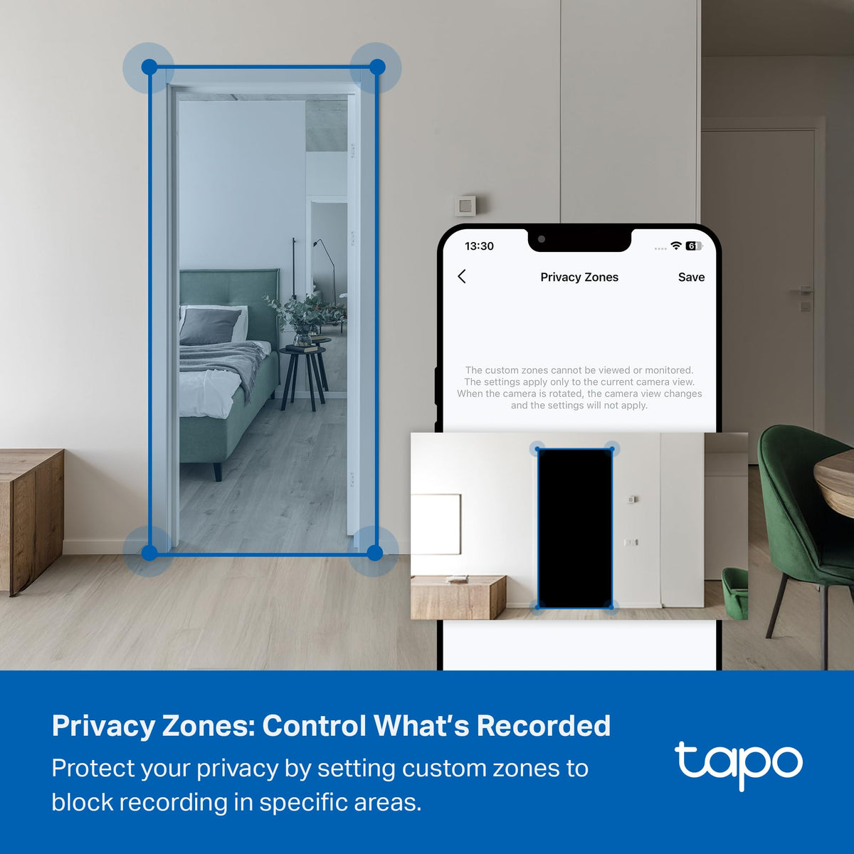 TP-Link Tapo C230 3K Pan/Tilt Wi-Fi Camera, White