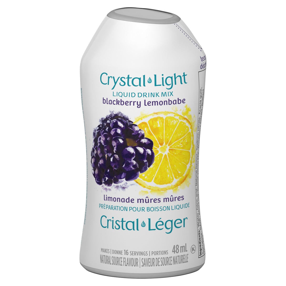 Crystal Light Blackberry Lemonbabe Drink Mix, 48 mL, Pack of 12