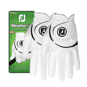 FootJoy Men's WeatherSof Golf Glove, 2 Pack, White, Large, Right Hand