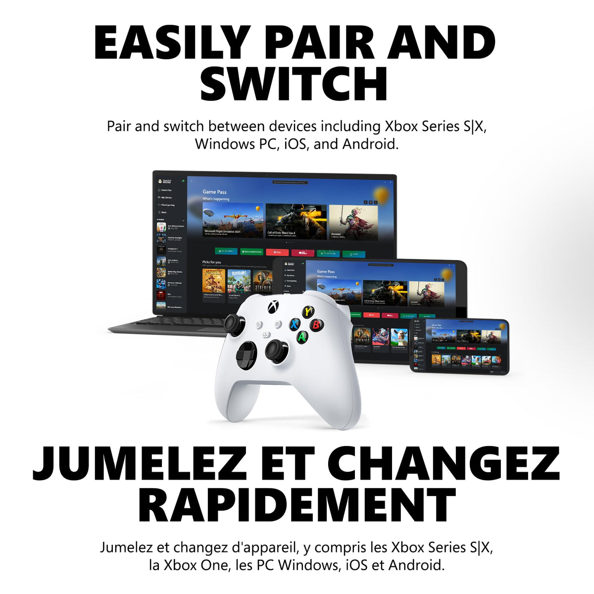 Xbox Core Wireless Controller, Robot White