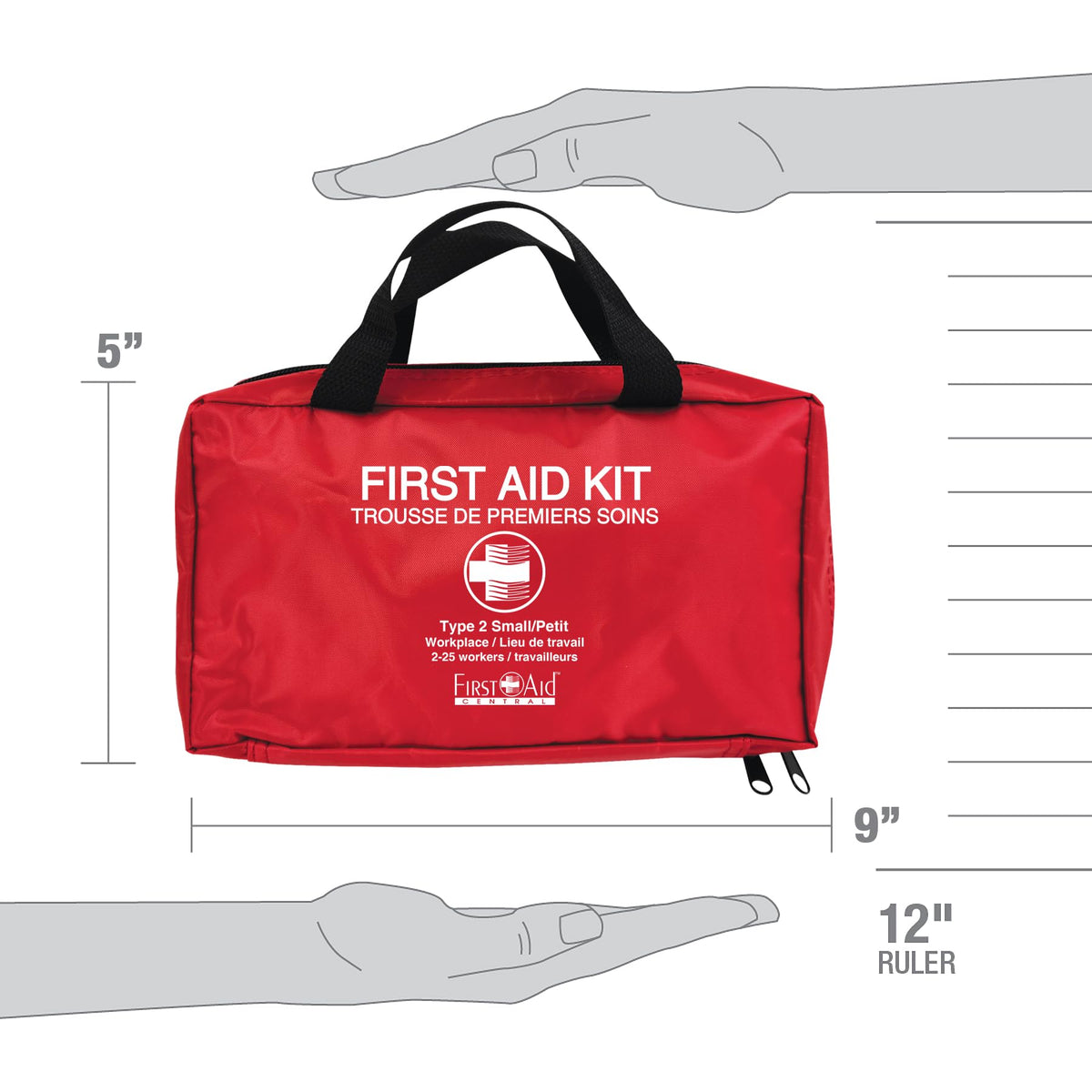 First Aid Central AZ-CSA2SN Type 2 25-Person First Aid Kit, 91 Pieces