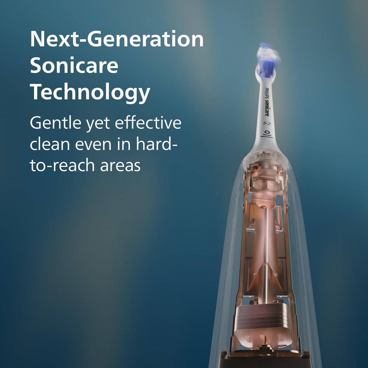 Philips Sonicare 6100 Series Electric Toothbrush, Black, HX7401/06
