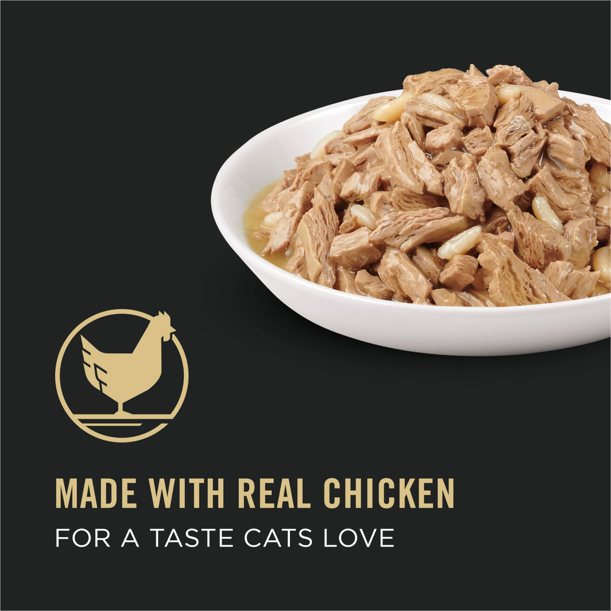 Purina Pro Plan Wet Cat Food, Chicken & Rice in Gravy, 24 x 85 g