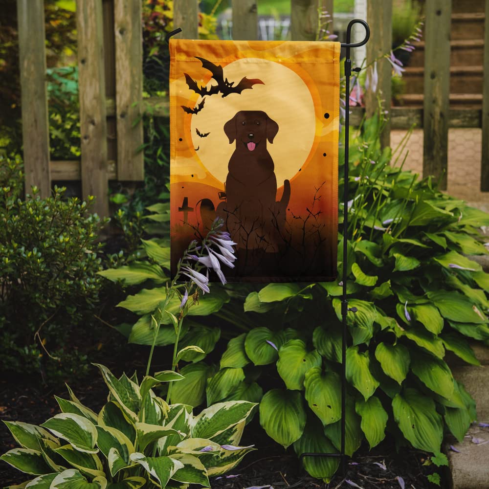 Caroline's Treasures BB4322GF Halloween Chocolate Labrador Flag Garden Size